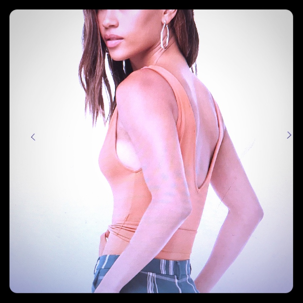 Belted v back bodysuit